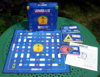 Leonardo and Co Science Quiz board high quality game