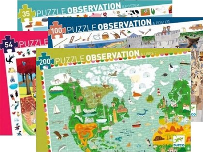 Contes puzzle observation - 54 pièces - Djeco - 4 ans et +